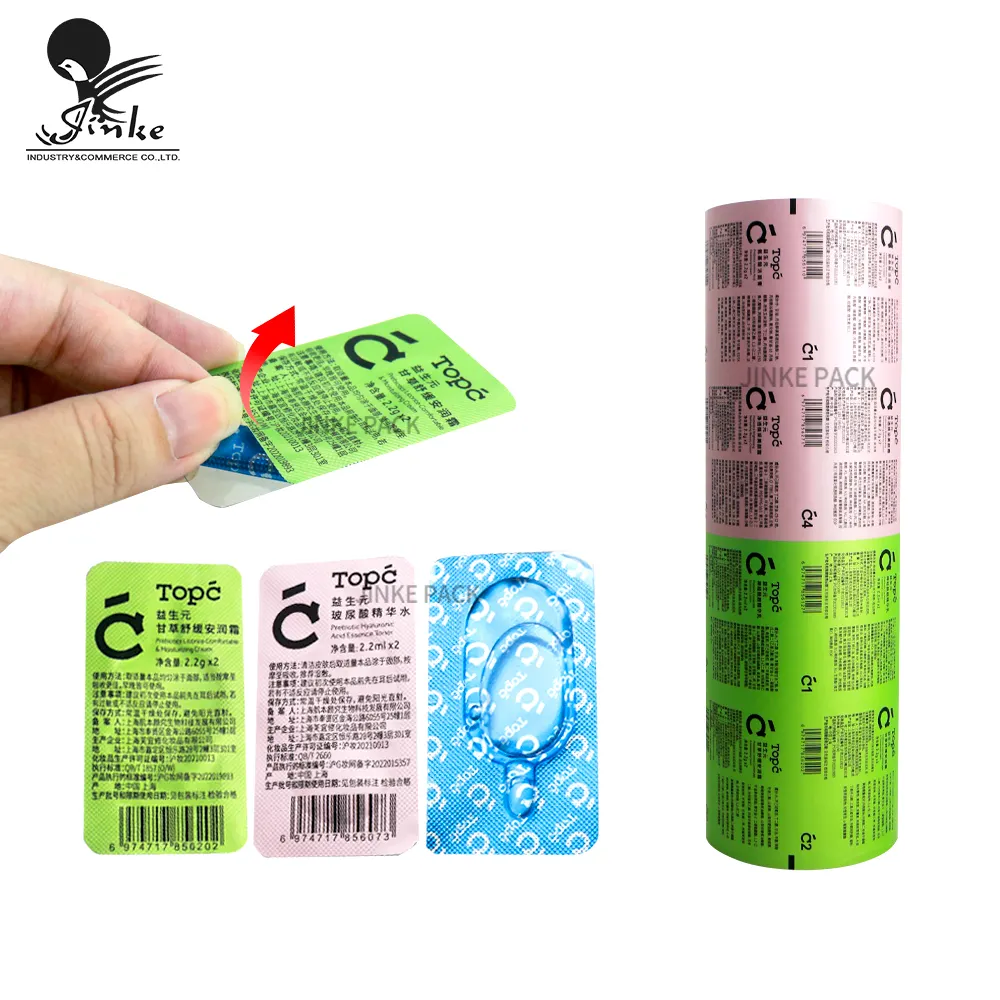 Factory Custom plastic cover food packaging plastic roll film packaging blister sealing film