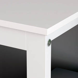 <span class=keywords><strong>Bureau</strong></span> d'ordinateur en bois convertible et réglable, durable, <span class=keywords><strong>avec</strong></span> <span class=keywords><strong>étagère</strong></span>s ouvertes, mécanisme pivotant à 360°, <span class=keywords><strong>bureau</strong></span> multifonctionnel pour la maison et le <span class=keywords><strong>bureau</strong></span> - Product Image 3