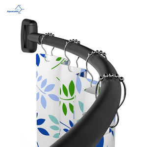 <span class=keywords><strong>Tringle</strong></span> de douche incurvée noire de 60 pouces pour salle de bain, <span class=keywords><strong>baignoire</strong></span>, coin de douche - Product Image 1