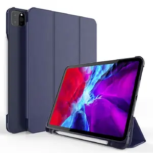 Manufacture case smart cover shockproof tablet case custom slim design leather tablet case for iPad Pro 11 Pro 12.9 2021 new