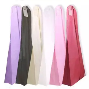 Wit Maat Trouwjurk Avondjurk Garment Bag Voor Bridal Lange Jurk Cover