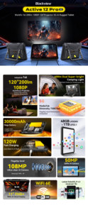 Nuevo Lanch 12GB RAM 108MP IP68 e IP69K Rugged Android Smart Pad 11 ''FHD + 120W Carga rápida Hot Business Pad Tablet Active 12 Pro - Product Image 5
