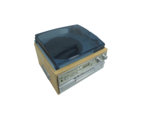 Tourne-disque rétro noir <span class=keywords><strong>dernier</strong></span> modèle avec haut-parleur et lecteur <span class=keywords><strong>CD</strong></span> - Product Image 5