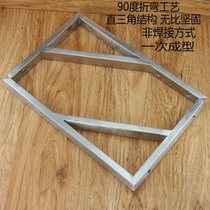 Étagère murale triangulaire en acier inoxydable épaissi, support de fixation pour lavabo, connecteur de cloison, support d'étagère - Product Image 1