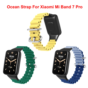 Bracelet océan pour Xiaomi Mi Band 7Pro Bracelet de remplacement en Silicone Bracelet de montre intelligente pour Mi Band 7 Pro sangles accessoires - Product Image 4