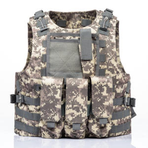 Gilet Tattico Mimetico Verde per Caccia, Porta Piastre con Sistema Molle, Gilet da Combattimento Resistente all'Usura - Product Image 5