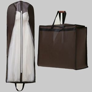 Housse de robe de mariée convertible et compostable, pliable, idéale pour les voyages, en non-tissé - Product Image 1