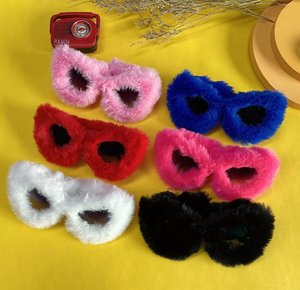 <span class=keywords><strong>Lunettes</strong></span> De soleil œil De chat surdimensionnées pour femmes, Punk, fourrure douce, velours, <span class=keywords><strong>lunettes</strong></span> De soleil pour dames, UV400, <span class=keywords><strong>lunettes</strong></span> faites à la main - Product Image 1