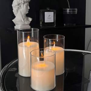 Dropshipping 2025 luces de velas electrónicas LED con control remoto, cubierta de plástico integrada, para decoración de bodas, bares y cumpleaños. - Product Image 5