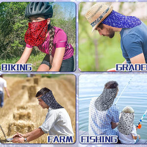 Cortina de cuello con protección solar UV, cobertura facial multifuncional ajustable 2 en 1 para pesca al aire libre - Product Image 6