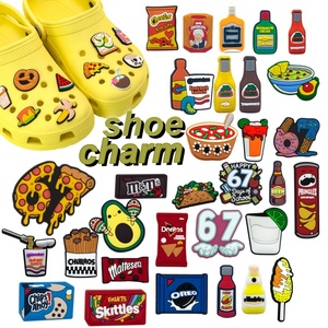 Nuevos Productos de Moda: Set de Charms para Zapatos Estilo Y2K Nostálgico, Lindos y Atrevidos, para Zuecos, con Diseño de Comida Mexicana - Product Image 1
