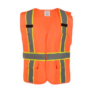 Gilet de sécurité à 5 points de fixation CITICITYHi Vis avec dos réfléchissant en forme de X et poches, conforme aux normes ANSI - Product Image 1
