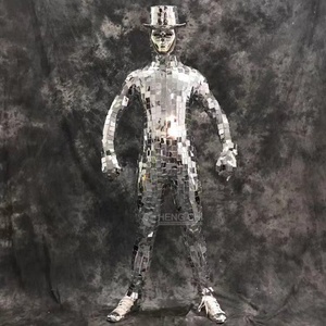 Costume réfléchissant miroir pour homme, tenue complète pour Pâques, Noël, Nouvel An, bar, club, spectacle en direct - Product Image 3