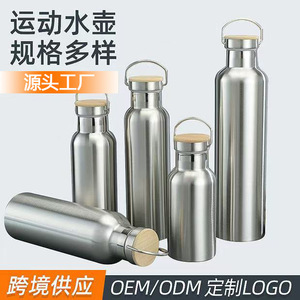 Bouteille d'eau en acier inoxydable 304 à double paroi isolée sous vide, grande capacité avec poignée, pour la randonnée et les activités de plein air - Product Image 4