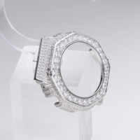 Boîtier de montre personnalisé de style hip-hop de luxe, serti de pierres, pour GA2100
