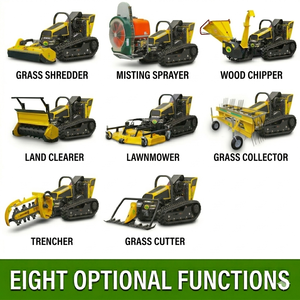 Heavy Duty 60 Degree Remote <b>Control</b> Slope Mower 38HP RC Forestry Mulcher 1350mm Wide Tracked Grass Cutter - Product Image 2