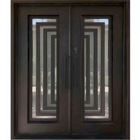 Porte de sécurité antivol en fer forgé Prima Postmodern avec écran en fibre de verre, garantie 5 ans, pour supermarchés, écoles et commerces