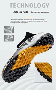 <span class=keywords><strong>Scarpe</strong></span> da Calcio Alte con Tacchetti Lunghi per Adulti, Antiscivolo, da Allenamento, Unisex, in PU, con Intersuola in EVA e Fodera in Cotone, FG <span class=keywords><strong>TF</strong></span> - Product Image 5