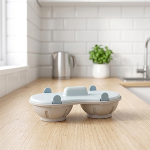 Olla para Cocinar Huevos en <span class=keywords><strong>Microondas</strong></span>, Apta para <span class=keywords><strong>Microondas</strong></span>, Plástico Ecológico, Apta para Lavavajillas, Fácil Almacenamiento, Diseño Creativo, Cocina Huevos al Vapor - Product Image 6