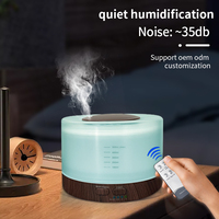 Diffuseur d'arôme d'air pour le bureau, appareil silencieux à air ultrasonique de 500ml, avec 7 couleurs de led, aromathérapie, portable, prix d'usine