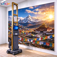 Printer Dinding UV Tinta Putih LINCJET LC-A2 dengan Kepala Cetak DX7 untuk Dinding Gelap dan Permukaan Warna Pekat Otomatis