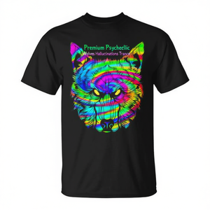 T-shirt sans manches Premium Psychedelic Wolf Wolves Hallucinations Trance pour vêtements promotionnels - Product Image 3