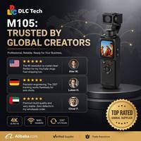 Caméra stabilisée de poche DLC M105 4K, photo 64MP avec suivi automatique du visage à 330 degrés, Wi-Fi, pour TikTok, YouTube, influenceurs, prêt pour la vente en gros