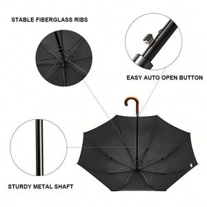 Design Wholesale <b>Automatic</b> Promotion Extra Large Factory Large Straight <b>Umbrella</b> Straight <b>Umbrella</b> With Your Logo - Product Image 3