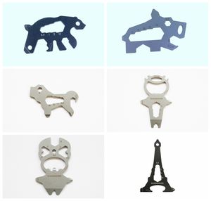 शार्क डिजाइन चाबी की अंगूठी सलामी बल्लेबाज पेचकश षट्भुज रिंच मिनी अस्तित्व बहु उपकरण कार्ड चाकू - Product Image 6