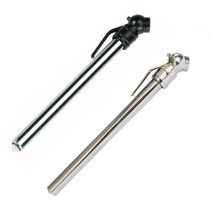 Tire Pressure Gauge <b>Pen</b> 8 In Stainless Steel Universal Car Tire Pressure Meter Portable Black And <b>Silver</b> - Product Image 1