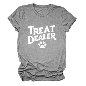 Camiseta de manga corta para mujer, cómoda, informal, versátil, con cuello redondo, muy vendida. - Product Image 3