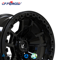 Jantes CF FORGED Offroad Deep Dish Beadlock 16-22 pouces 6x139.7 forgées 20mm, finition noire neuve, garantie à vie pour Bronco/Tacoma