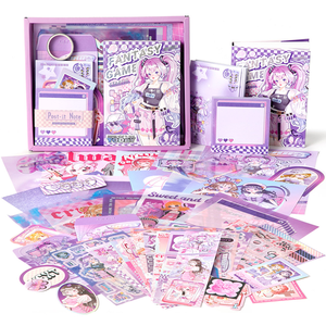 Simno simpatico <span class=keywords><strong>Anime</strong></span> Gilr ragazze <span class=keywords><strong>note</strong></span> Memo Set adesivo nastro Washi piani di album decorazioni - Product Image 1