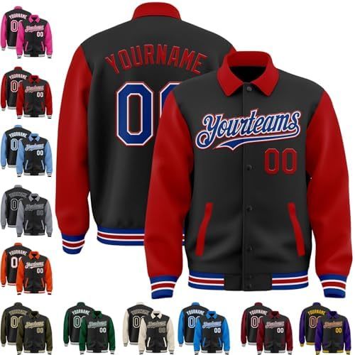 Black and Red Red White Royal Blue