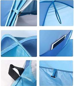 Tente de plage pour bébé Tente d'ombrage pour enfants Protection solaire extérieure Château anti-éclaboussures pliant Ouverture rapide - Product Image 5