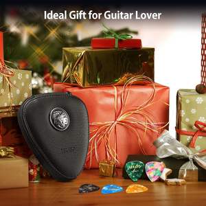 กล่องใส่ปิ๊กกีตาร์หนัง PU LEKATO 20 ชิ้น พร้อมสายคล้องคอและช่องตาข่ายสำหรับใส่ปิ๊กกีตาร์เด็ก - Product Image 3