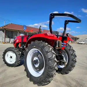 Mini tracteur agricole F ermUsed d'approvisionnement d'usine de la Chine avec le chargeur frontal et la pelle rétro de