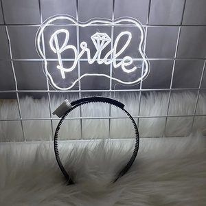 Nuovo LED da sposa fascia da addio al celibato forniture fasce luminose per la testa da donna - Product Image 2