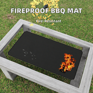 <span class=keywords><strong>Tapis</strong></span> <span class=keywords><strong>de</strong></span> barbecue en fibre <span class=keywords><strong>de</strong></span> verre enduit <span class=keywords><strong>de</strong></span> silicone double face imperméable à l'huile Caractéristique facile à nettoyer pour le barbecue extérieur - Product Image 4