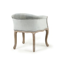 Chaise de loisirs de salon en velours gris doux, vente d'usine en chine