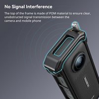   Cage pour Insta360 X4, Étui de protection en aluminium pour Insta360 X4 avec cache-objectif en silicone - 4278