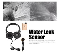 Détecteur de fuites audio haute sensibilité à double sonde, capteur géophone, outil de localisation de canalisations d'eau souterraines