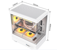 Gabinete AntarcChill Mid Tower MicroATX con Vista Panorámica, Refrigeración Líquida de 240mm, Color BLANCO, para Computadora de Escritorio Gaming