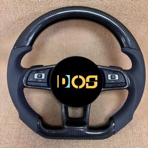 Volante Modificado con LED de Fibra de Carbono para Volkswagen <span class=keywords><strong>Golf</strong></span> 8 Polo GTI, Volante de Fibra de Carbono con Diodos Emisores de Luz - Product Image 4