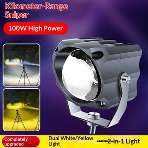 Projecteurs <span class=keywords><strong>LED</strong></span> pour voiture, phares de calandre, phares de camion tout-terrain, lentilles laser, feux de route, feux externes, feux antibrouillard, projecteurs modifiés 100W - Product Image 2