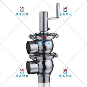 Stainless Steel Sanitary Manual Directional <b>Valve</b> Stop Structure for Water Shutoff OEM Customization Supported - Product Image 2