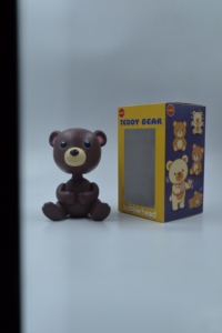 Cute Bobblehead Teddy Bear Figurine Playful Mini Showpiece for <b>Car</b> Dashboard, Office Desk, Kids <b>Table</b> & Home Decoration - Product Image 6