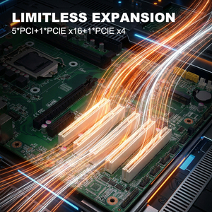 Placa base industrial de alto rendimiento con soporte para Intel Core i5, i7, i9, DDR4, VGA, triple pantalla y 6 puertos COM - Product Image 3