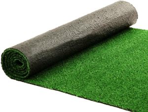 <span class=keywords><strong>TERRE</strong></span> <span class=keywords><strong>JARDIN</strong></span> Gazon synthétique réaliste en polyester tissé, rouleau de 1x4m, hauteur des fibres de 1cm, densité 2200 Dtex, trame en latex noir, extérieur - Product Image 3