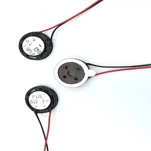 Dalam Magnet Bulat Diameter 13 Mm 8ohm 1 W Disesuaikan Akustik Komponen Mylar Speaker dengan Kawat untuk Telepon atau earphone